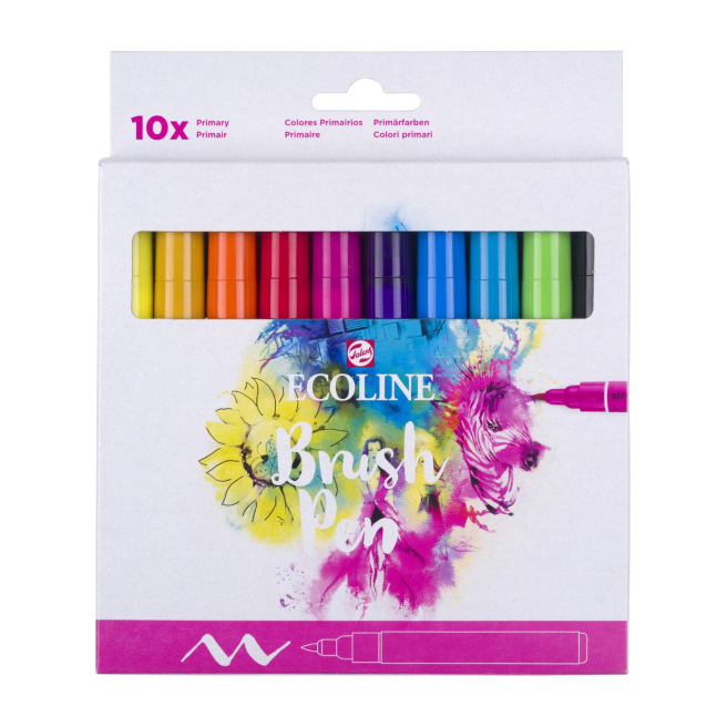 Aquarelverf Markeerstift Brush Pen Talens ECOLINE