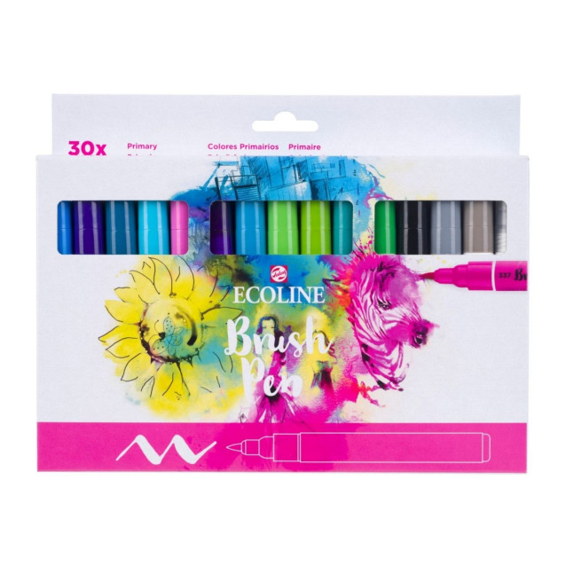 Aquarelverf Markeerstift Brush Pen Talens ECOLINE
