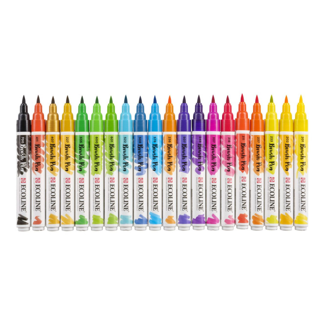 Aquarelverf Markeerstift Brush Pen Talens ECOLINE