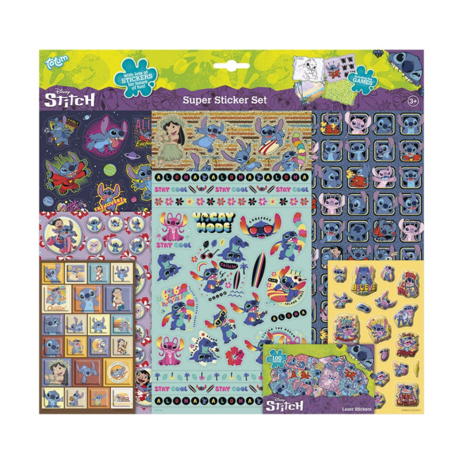 Sticker set Lilo & Stitch TOTUM XL met accessoires