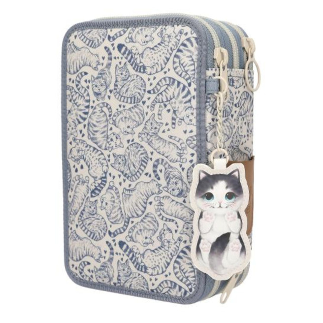 TOP MODEL etui met 3 compartimenten TOP MODEL etui met 3 compartimenten