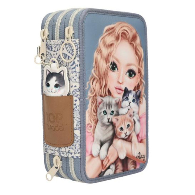 TOP MODEL etui met 3 compartimenten TOP MODEL etui met 3 compartimenten