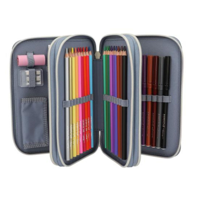 TOP MODEL etui met 3 compartimenten TOP MODEL etui met 3 compartimenten