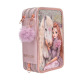 TOP MODEL etui met 3 compartimenten