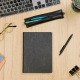 Platte lederen etui CLAIREFONTAINE AGE BAG met elastiek