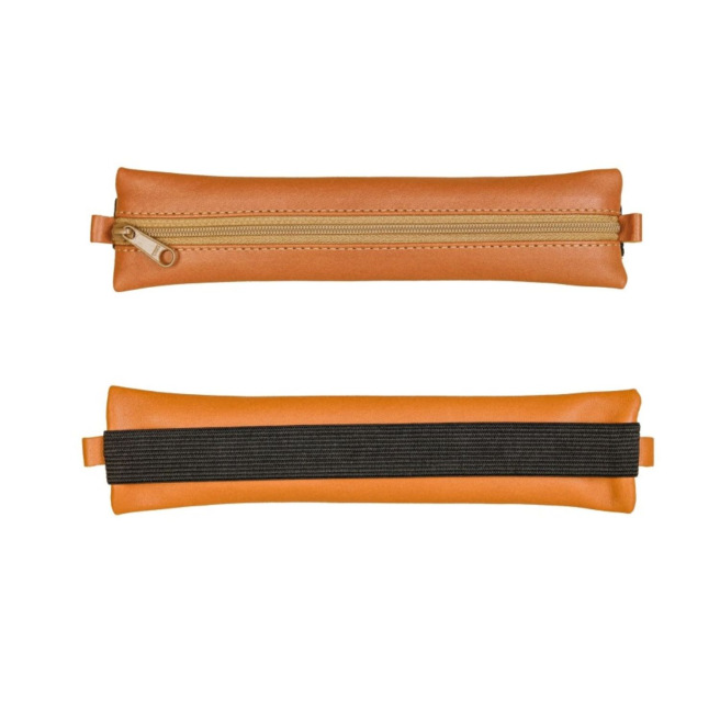 Platte lederen etui CLAIREFONTAINE AGE BAG met elastiek Platte lederen etui CLAIREFONTAINE AGE BAG met elastiek