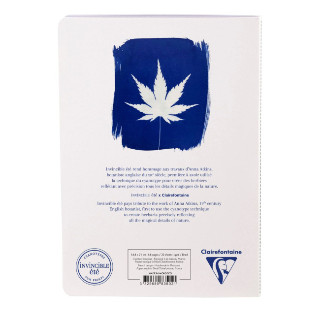 Geniet genaaid draad notitieboek Clairefontaine CYANOTYPE Geniet genaaid draad notitieboek Clairefontaine CYANOTYPE