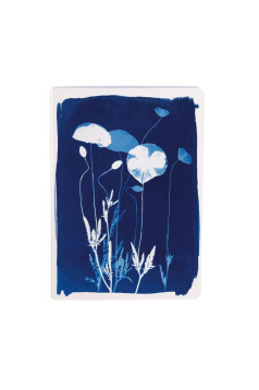 Geniet genaaid draad notitieboek Clairefontaine CYANOTYPE