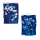 Geniet genaaid draad notitieboek Clairefontaine CYANOTYPE
