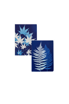 Carnet piqué cousu fil Clairefontaine CYANOTYPE