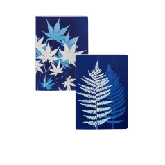 Carnet piqué cousu fil Clairefontaine CYANOTYPE