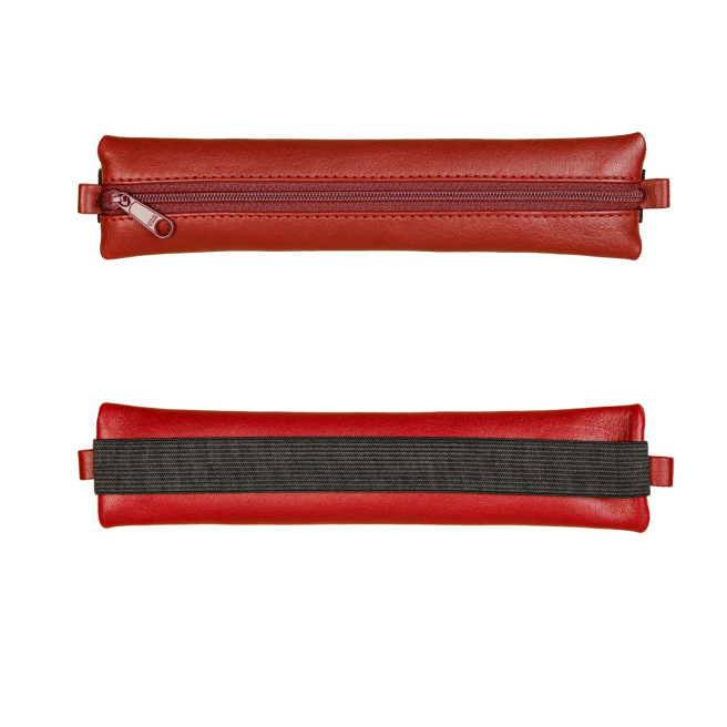 Platte lederen etui CLAIREFONTAINE AGE BAG met elastiek Platte lederen etui CLAIREFONTAINE AGE BAG met elastiek