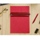 Platte lederen etui CLAIREFONTAINE AGE BAG met elastiek