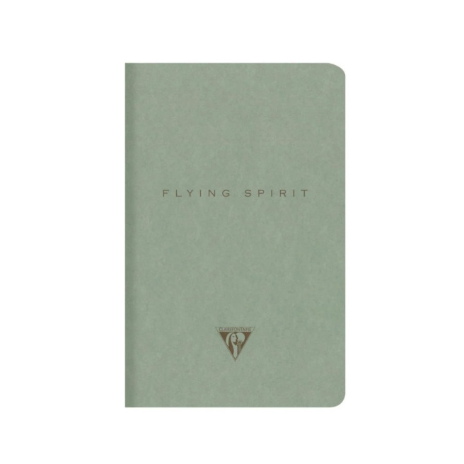 Geniet genaaid draad notitieboekje Clairefontaine FLYING SPIRIT met bladwijzer flap