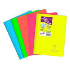 Cahier à spirales CLAIREFONTAINE KOVERBOOK POLYPRO TRANSPARENT
