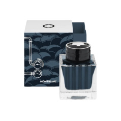Montblanc inktflesje AROUND THE WORLD IN 80 DAYS - houtskool blauw- 50 ml