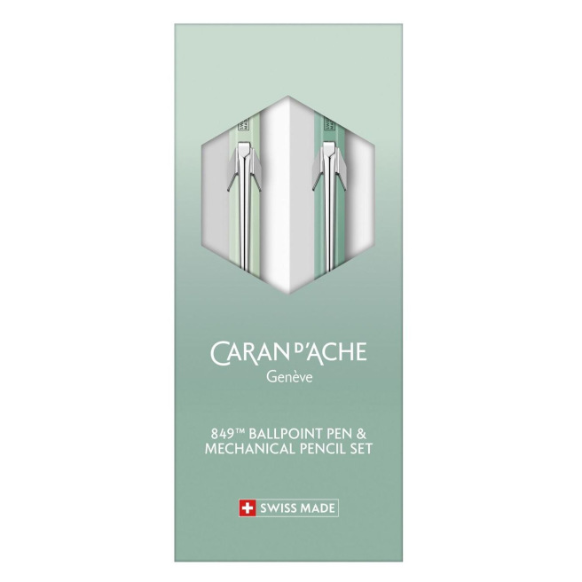 Set balpen + potlood Caran d'Ache 849  MYSTY FOREST - gelimiteerde editie Set balpen + potlood Caran d'Ache 849  MYSTY FOREST - gelimiteerde editie