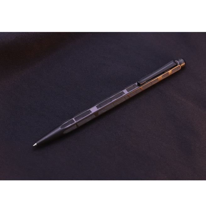 Balpen Caran d'Ache ECRIDOR BLACK LINES met lederen etui Balpen Caran d'Ache ECRIDOR BLACK LINES met lederen etui