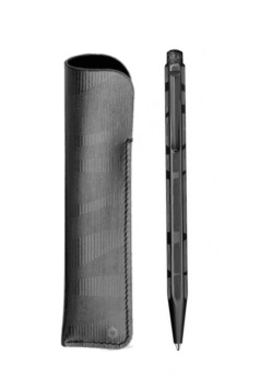 Balpen Caran d'Ache ECRIDOR BLACK LINES met lederen etui