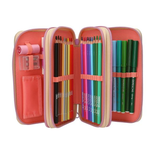 TOP MODEL etui met 3 compartimenten TOP MODEL etui met 3 compartimenten