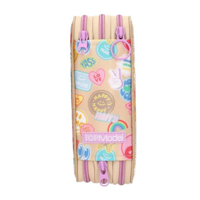 TOP MODEL etui met 3 compartimenten TOP MODEL etui met 3 compartimenten