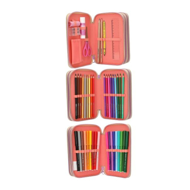 TOP MODEL etui met 3 compartimenten TOP MODEL etui met 3 compartimenten