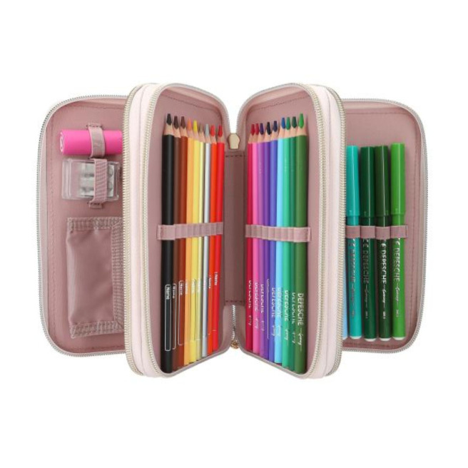 TOP MODEL etui met 3 compartimenten TOP MODEL etui met 3 compartimenten