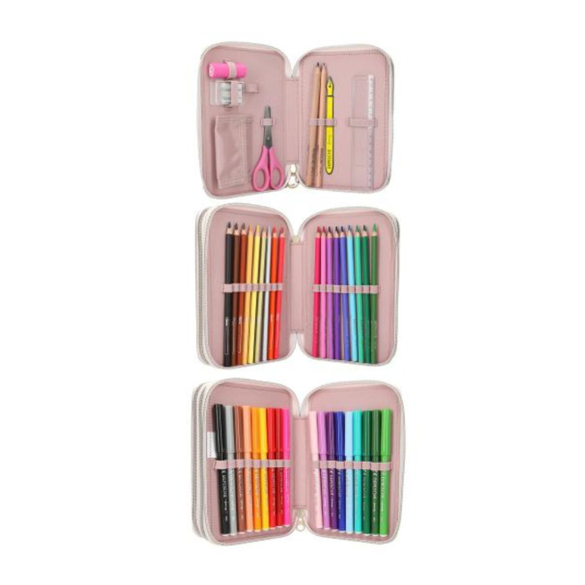 TOP MODEL etui met 3 compartimenten TOP MODEL etui met 3 compartimenten