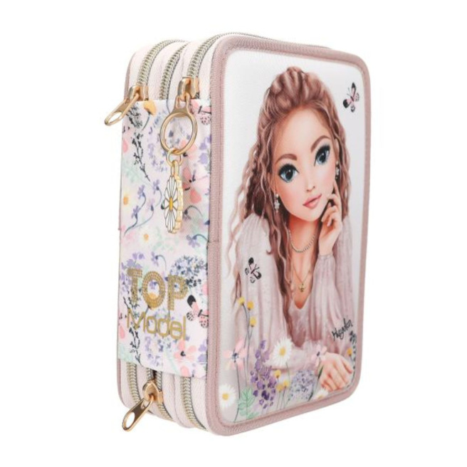 TOP MODEL etui met 3 compartimenten TOP MODEL etui met 3 compartimenten