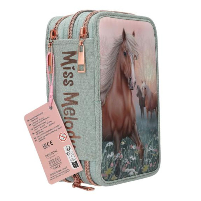 TOP MODEL etui met 3 compartimenten TOP MODEL etui met 3 compartimenten