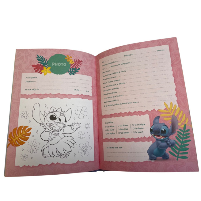 Carnet d'amitié STITCH