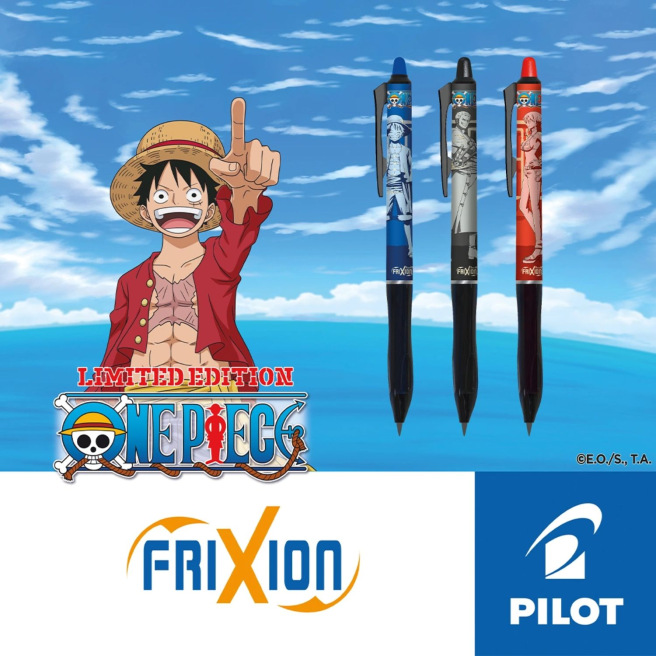 Pilot rollerpen FRIXION - gelimiteerde editie ONE PIECE Pilot rollerpen FRIXION - gelimiteerde editie ONE PIECE