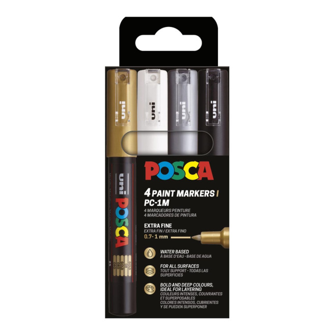 Coffret de marqueurs peinture Uni-Ball Posca