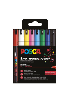 Set van Uni-Ball Posca verfmarkers