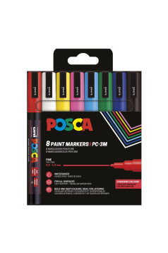 Set van Uni-Ball Posca verfmarkers