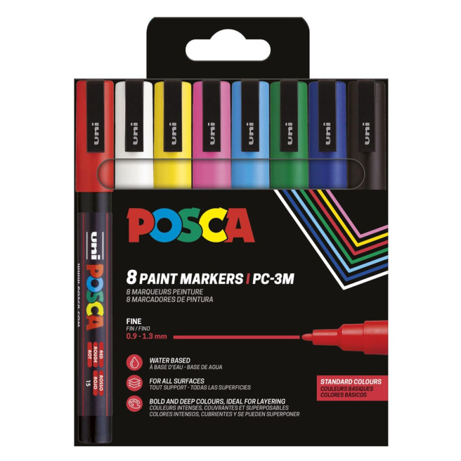 Coffret de marqueurs peinture Uni-Ball Posca