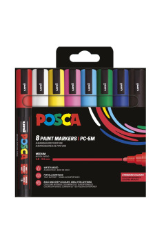 Set van Uni-Ball Posca verfmarkers