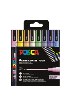 Set van Uni-Ball Posca verfmarkers