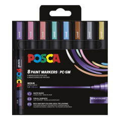Set van Uni-Ball Posca verfmarkers