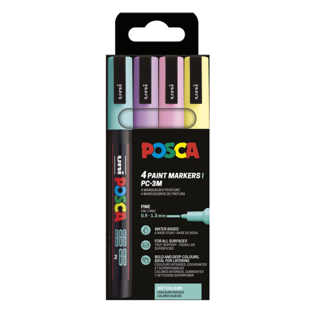 Set van Uni-Ball Posca verfmarkers Set van Uni-Ball Posca verfmarkers