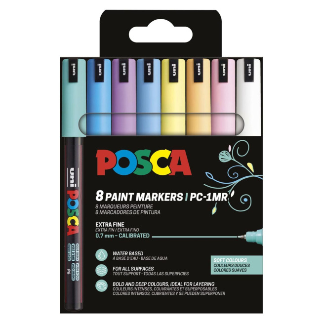 Set van Uni-Ball Posca verfmarkers Set van Uni-Ball Posca verfmarkers