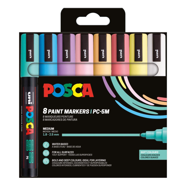 Coffret de marqueurs peinture Uni-Ball Posca