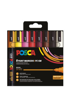 Set van Uni-Ball Posca verfmarkers