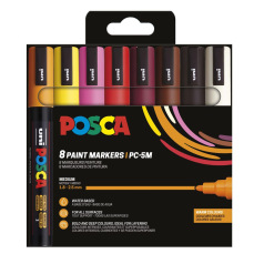 Set van Uni-Ball Posca verfmarkers