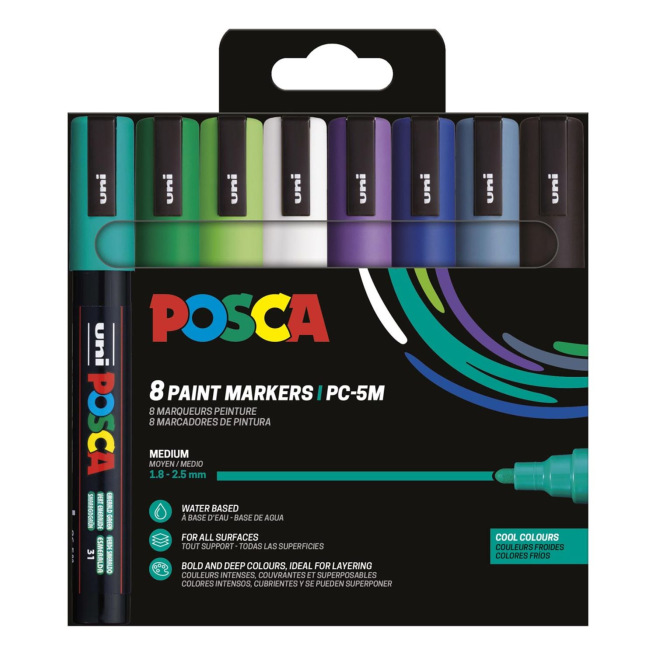 Coffret de marqueurs peinture Uni-Ball Posca