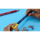 Crayons pour ardoise effaçables à sec Maped MARKER'PEPS  - étui de 4 avec taille-crayons