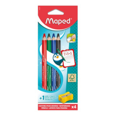 Krijtjes voor uitwisbaar whiteboard Maped MARKER'PEPS - doosje van 4 met puntenslijper