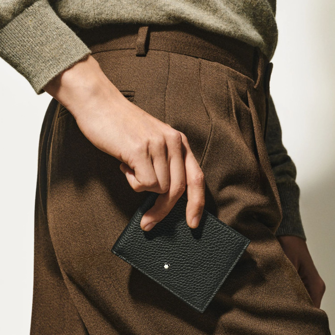 Portefeuille Montblanc en cuir GRAIN - 6 cartes