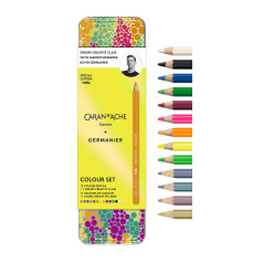 Set de crayons de couleur Caran d'Ache édition spéciale GERMANIER Set de crayons de couleur Caran d'Ache édition spéciale GERMANIER