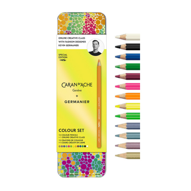 Set de crayons de couleur Caran d'Ache édition spéciale GERMANIER